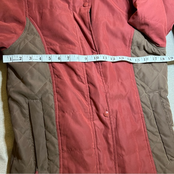 Outback Trading Co Western / Ranch Coat  Womens Small Red/ Brown Zip Up Snap - Picture 9 of 14